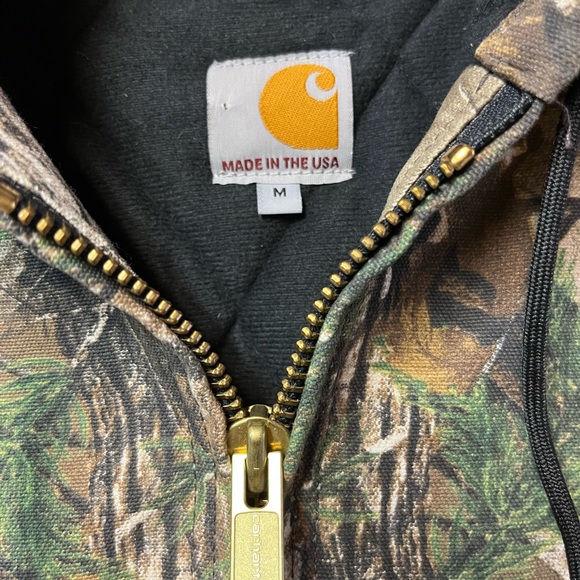Vintage Carhartt Real Tree Workwear Jacket Camo Size M - Picture 2 of 3